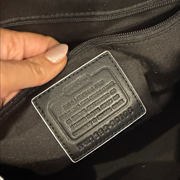 Coach Full Size Black and White Purse - Picture 5 of 8